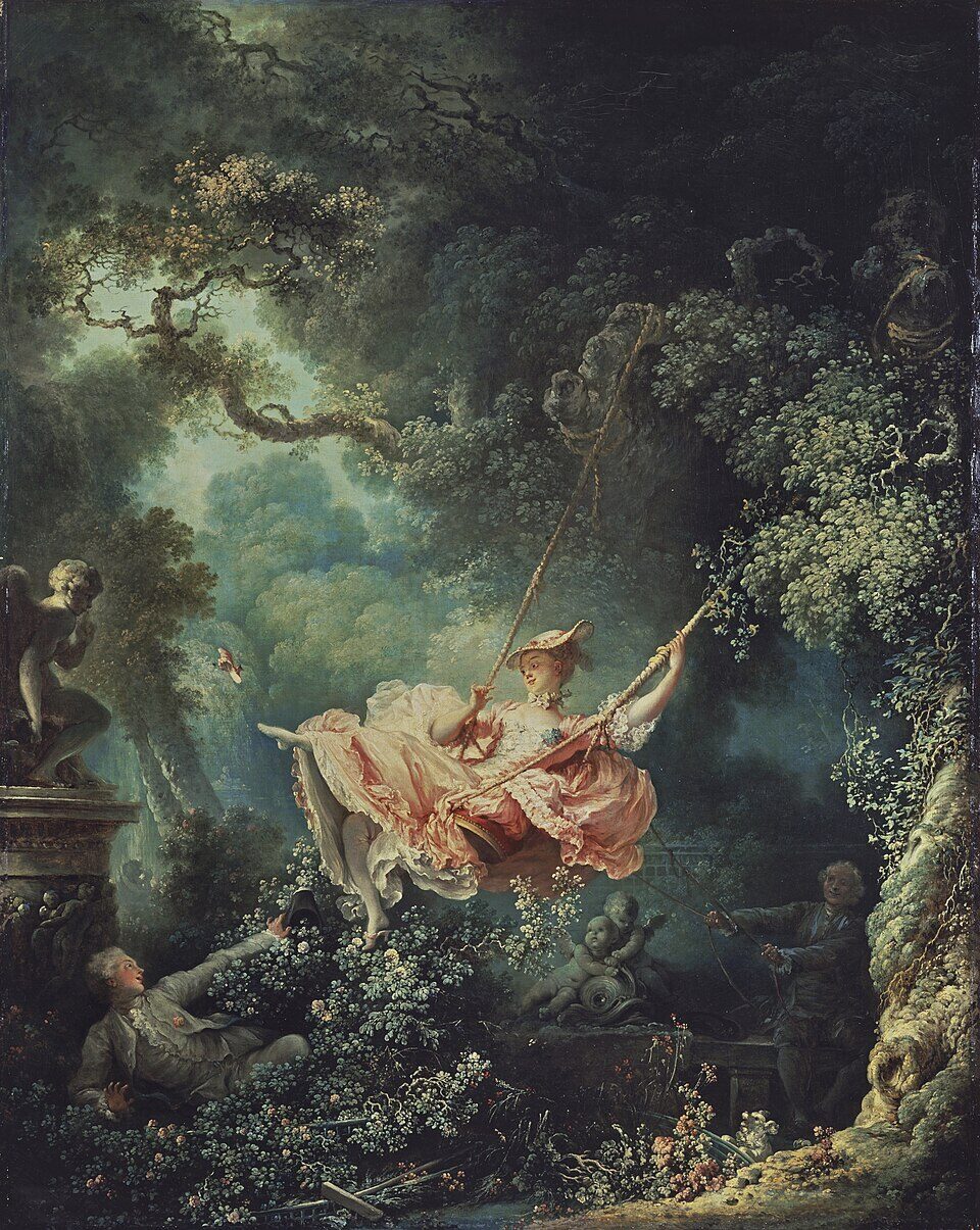 The Swing by Jean-Honoré Fragonard, c. 1767–1768