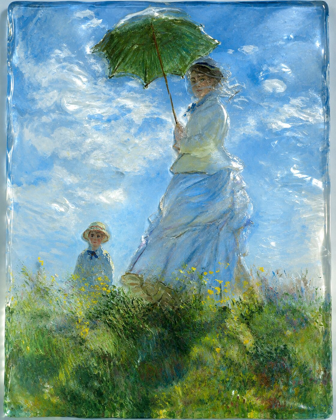 Woman with a Parasol by Claude Monet